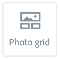 Illustration of the "Photo grid" Button