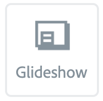 Illustration of the "Glideshow" Button