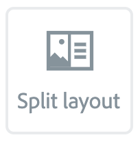 Illustration of the "Spit layout" Button