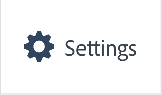 Illustration of the "Settings" Button