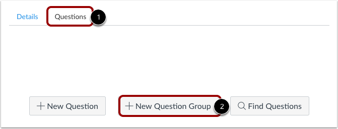 New question group button