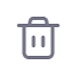 Illustration of the trash bin icon