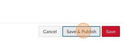 Screenshot highlighting the Save & Publish button