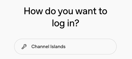 A screenshot of the Channel Islands button within the ChatGPT interface